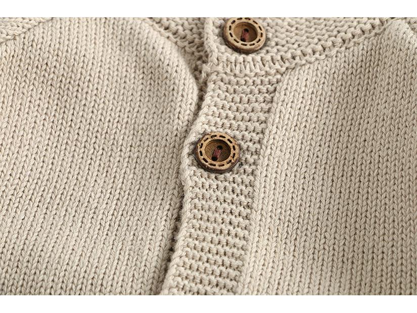 Unisex Baby Crawling and Toddler Clothes: Long-Sleeve Sweater Romper