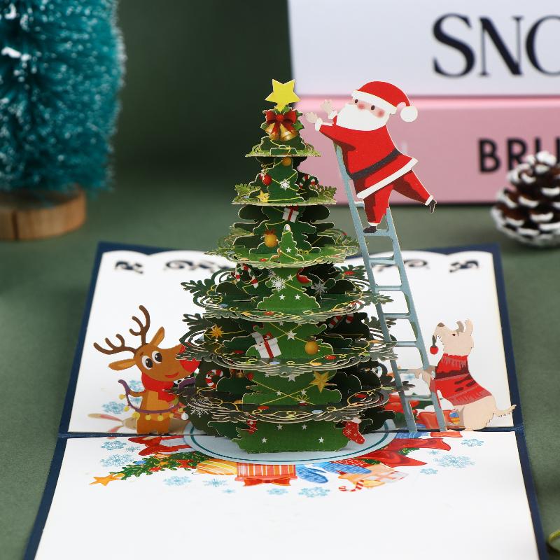 Christmas 3D Santa Claus Decorative Card | Perfect For Festive Occasions | Great Gift For Parents, Siblings, Teachers Classmates
