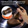 Cleaning Brush for LP Vinyl Record Super Soft Brush Wooden Handle&Carbon Fiber Bristles Anti-static