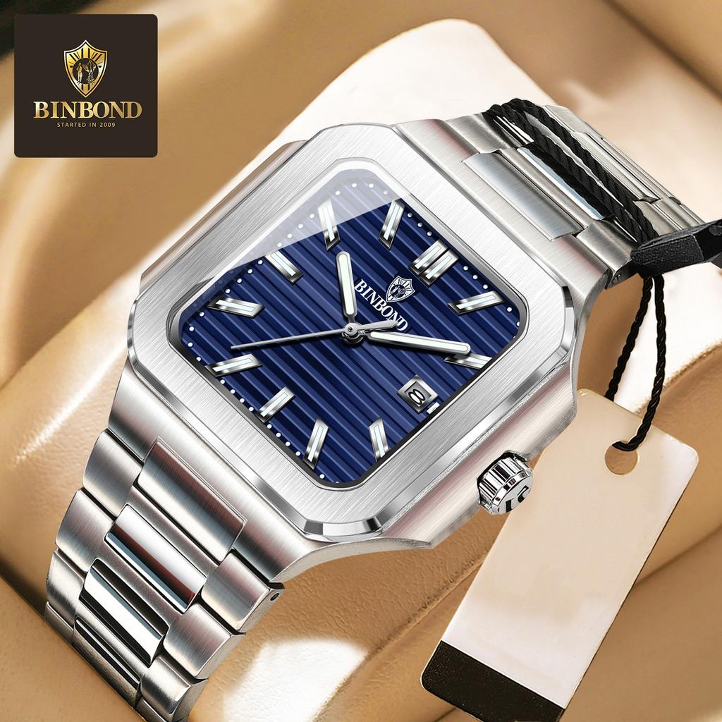 Business Watch Men Stainless Steel Date Waterproof Wristwatch Man Fashion Men Watches Relogio Masculino