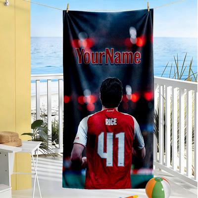 Arsenal Personalizowany Ręcznik Plażowy Super Miękka Mikrofibra Szybkoschnący Materiał Odpowiedni do Sportu Podróży Pływania Jogi Łazienki Plaży I Basenu
