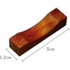 Alphax Chopstick Rests, Ironwood, 5 x 1.2cm, Square, 911562, Set of 4