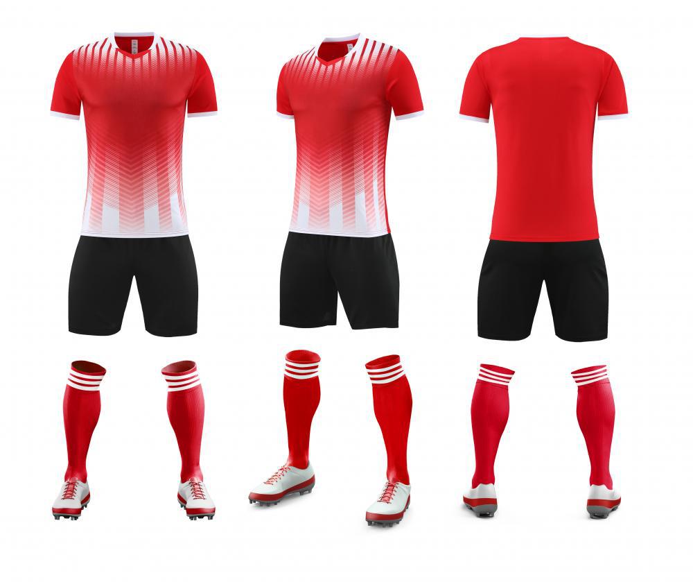New High-Grade Football Jersey Suit Men S Game Jersey Summer Football Training Jersey Short-Sleeved Jersey Short-Sleeved 3XS красный