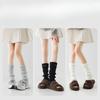 Women's Autumn and Winter Leg Coverings, Thick and Warm White Slimming Leg Coverings, Winter Calf Socks