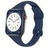 Dünnes Silikonarmband für Apple Watch 40 mm 44 mm 45 mm 41 mm 38 mm 42 mm, einfarbiges Armband für IWatch Serie 1 2 3 4 5 6 SE 7