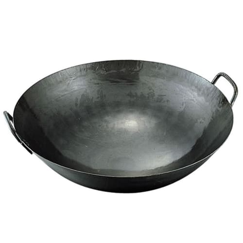 Kanda Iron Wok, 48cm, 1.6mm Thick, Made in Japan, Tsubame-Sanjo, Two-Handed, Chinese Style, Commercial Use, Product Number: 001312