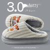 Women's Fleece-Lined Thick-Soled Cotton Slippers - Non-Slip, Warm, Soft-Soled for Autumn/Winter 2025