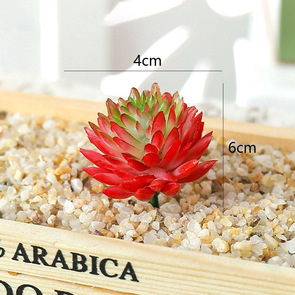 2pcs DIY Artificial Succulent Plants Mini Simulated Floral Plants  Garden