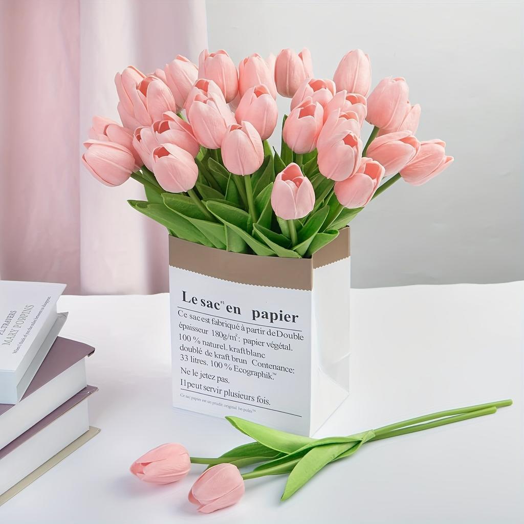 5/10Pcs Tulip Artificial Flowers Bouquet Foam Fake Flowers for Home Room Decor Garden Wedding Decoration DIY Vase Gift Accessory