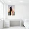 Sexy Woman Sunset Sea Translucent Fabric Metal Tin Sign Vintage Home Bar Pub Wall Decor Art Poster