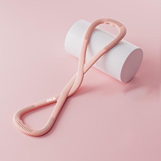 Silikonová fitness odporová guma Protiskluzová osmičková cvičební elastická guma 25/35 liber Muži Ženy Paže Rameno Strečink Silový trénink Napínací lano
