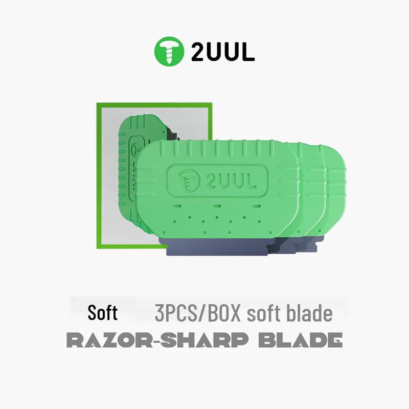 2UUL Stainless Steel Mobile Phone Repair Scraper: Glue Remover, Pry Tool, Screen & Frame Disassembly Blade.