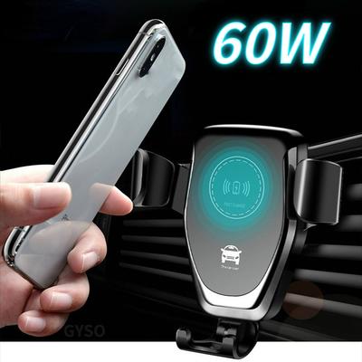 60W Fast Car Wireless Charger For iPhone 14 13 12 11 Pro MAX Samsung S21 S20 S10 Xiaomi Wireless Charging Phone Car Holder