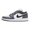 Air Jordan 1 Low GS Grigio Ferro Nero Scarpe da Ginnastica per Bambini Bianco 553560-152