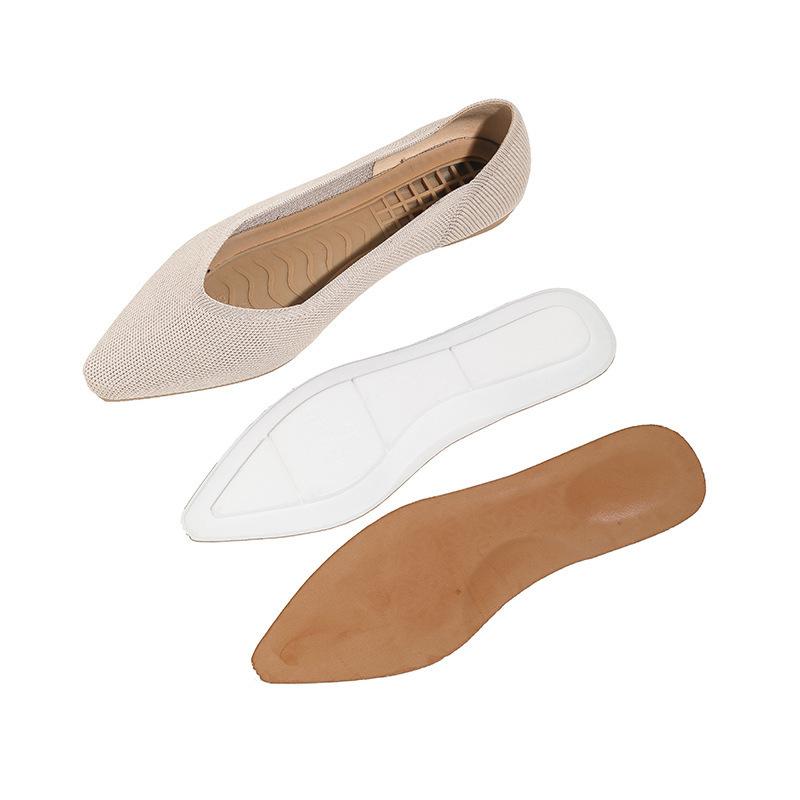 New environmentally friendly and healthy flying weaving fashionable and elegant 3D three-dimensional shock-absorbing flat-soled women's shoes