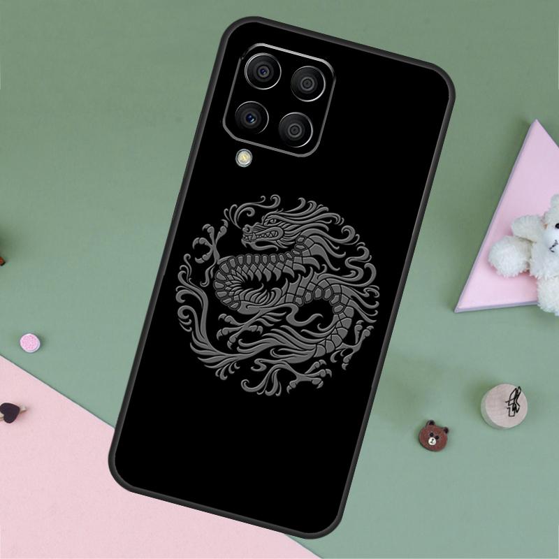 Chinesischer Stil Kran Drache Für Samsung Galaxy M35 M55 M15 M12 M13 M14 M34 M54 M33 M53 M21 M31 M11 M32 M52 M06 M16 Hülle
