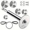 Suitable for 1/4-inch Hex Shank Rotary Saw High-Speed Steel Cutting Wheel - with Thin Disc Blades with 5 Replaceable Cutting Heads