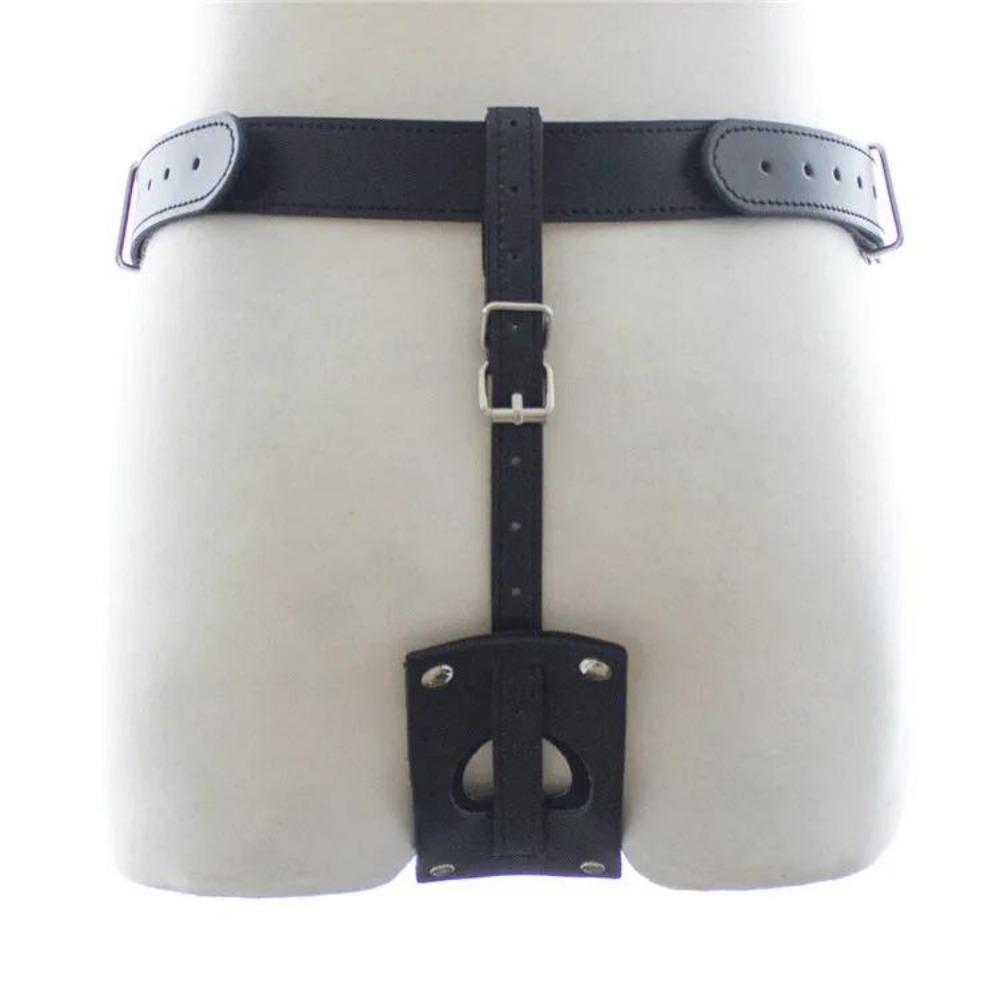 PU Leather Male Chastity Pants Cage Belt Device Sex Toys Underwear Lock Adult Erotic Penis Rings Penis Bondage Adult Products
