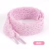 Elastic Fancy Lace Flat Shoelace for Sneakers Shoelaces for Women Casual Shoes Black White Shoe Laces Accessorices