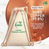 Zandu Pure Copper Tongue Cleaner 2 X Pack Of 1 Anti Microbial Tongue Scraper For Fresh Breath Oral Hygiene Flexible Handle