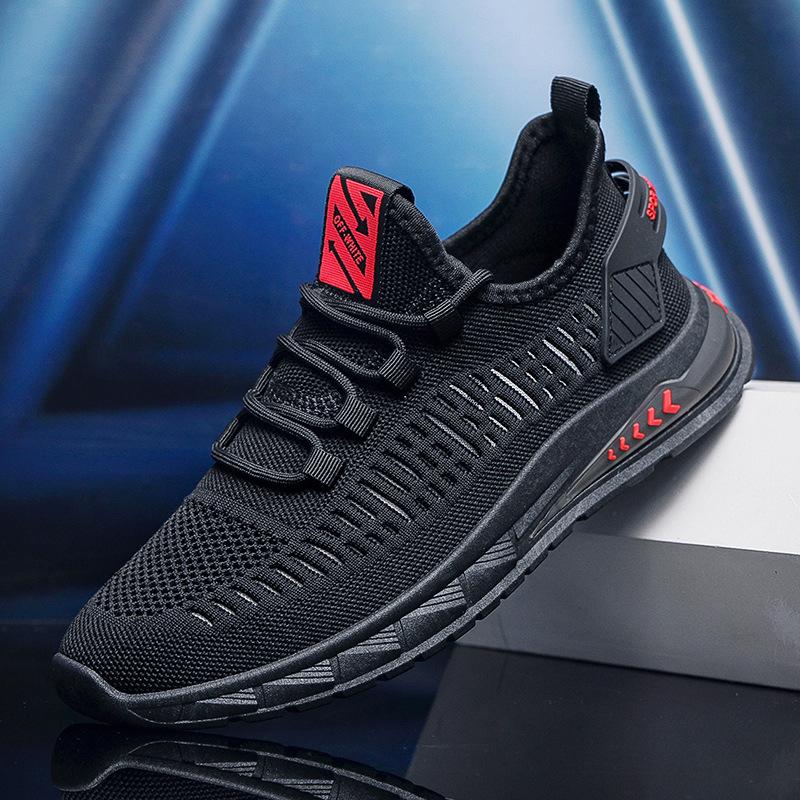 Herrenschuhe Sommer atmungsaktiv dünnes Mesh ausgehöhlte Meshschuhe Sport lässig Herren Laufschuhe leichtgewichtige Deodorant-Schuhe