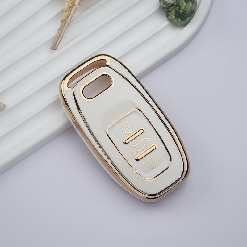 

Чехол для дистанционного ключа из ТПУ для автомобиля, брелок для Q3 Q5 Q7 S4 S5 S6 S7 S8 R8 TT A1 A3 A4 A5 A6 A7 A8, аксессуары Quattro Key Case