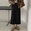 Tassel Knitted Skirt Women's Autumn and Winter New Solid Color Simple Thickened Mid-Length Casual Versatile Straight Hip Cover Long Skirt