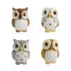 Mini figurine de hibou en résine, ornement miniature pour terrarium, bonsaï, micro-paysage, jardin féérique, décoration de gâteau