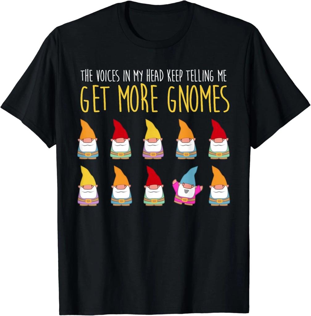 Le Voci Mi Dicono Altro Gnomi Divertente Regalo per il Giardinaggio T-Shirt Unisex
