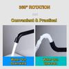 360° Rotation Bathroom Basin Faucet Concealed Wall Mounted Water Tap Single Handle Hot Cold Water Bath Mixer Tap