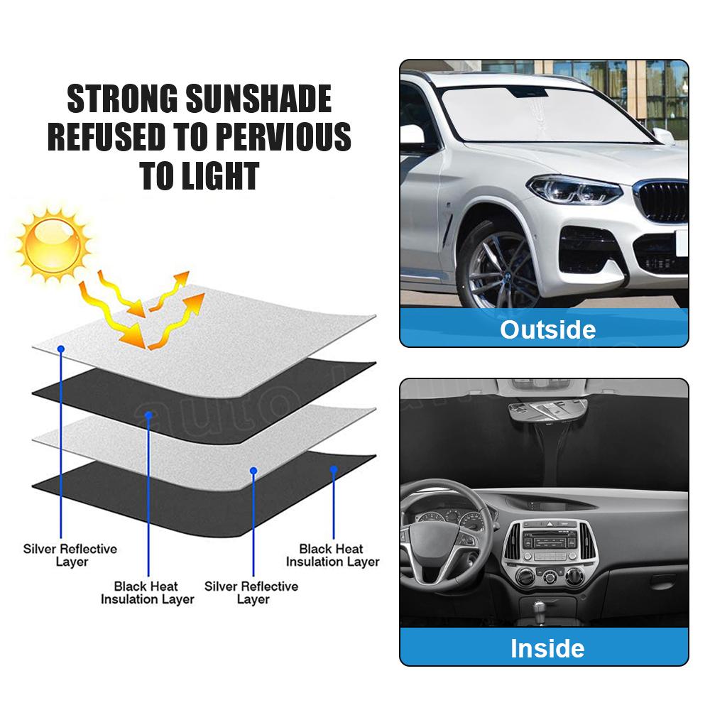 for Toyota RAV4 2018-2026 Front Windshield Sunshade Cover Car Interior Accessory - UV Protection Front Window Sun Shade Visor