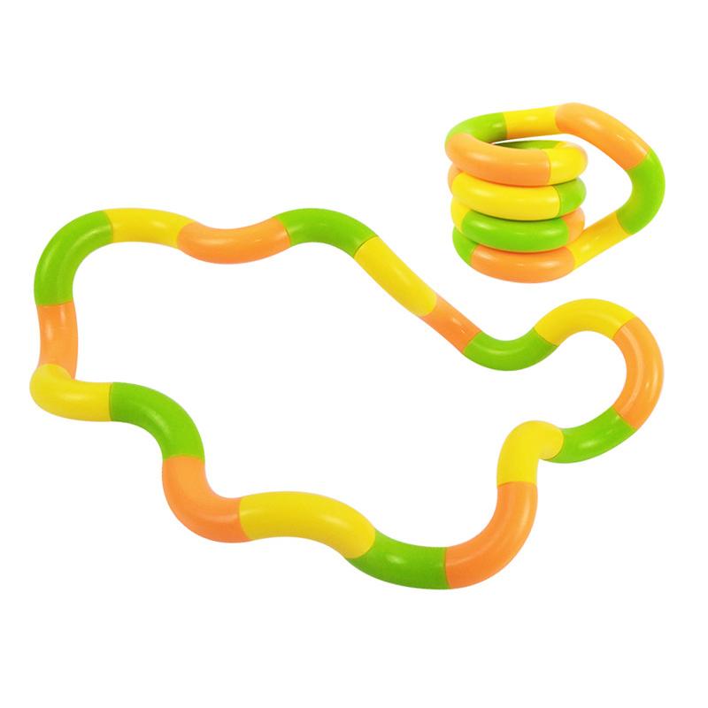 Giocattoli Fidget Silenziosi e Tortili, da Spremere, Torcere e Far Girare, Giocattolo Sensoriale Multicolore per Bambini, Giocattoli per Alleviare lo Stress e Strumenti Educativi