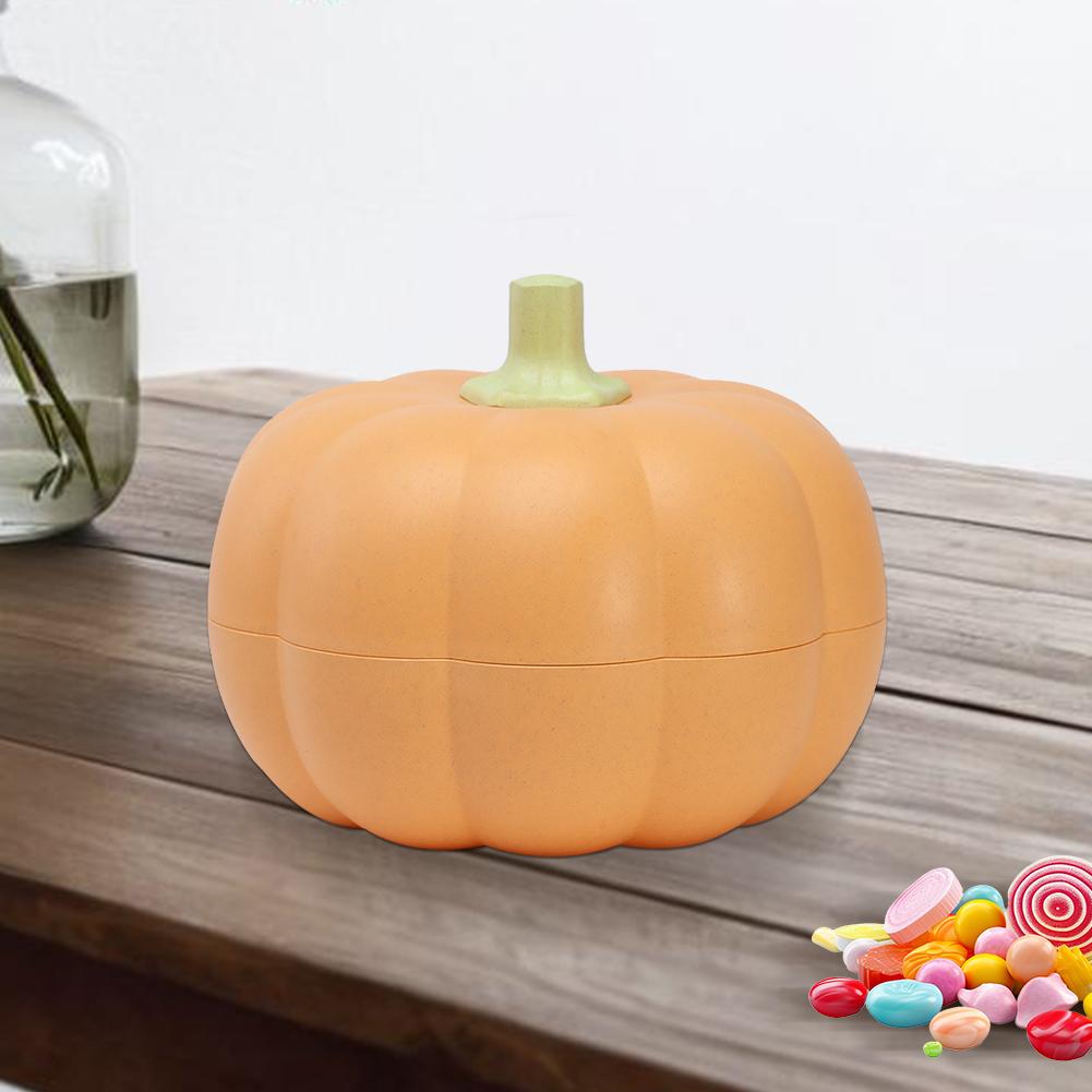 Divided Pumpkin Snack Holder with Toothpick Storage Pumpkin Snack Bowl Fruit Plate for Candy Fruits Nuts Snacks