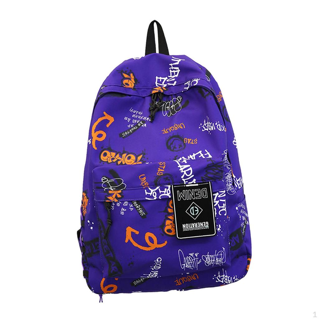 Graffiti Backpack Bookbag Knapsack Schoolbag for Boys Girls Women Men College