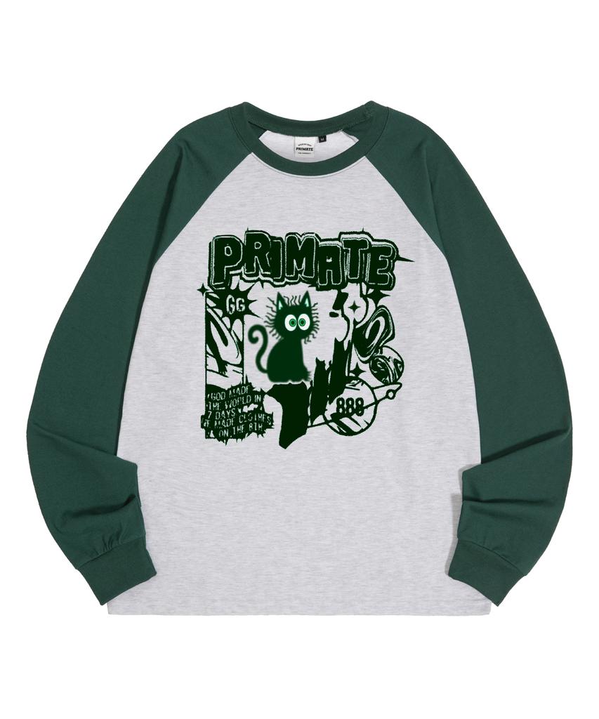 PRIMATE Good Luck Oversized Raglan Long Sleeve 5 Colors