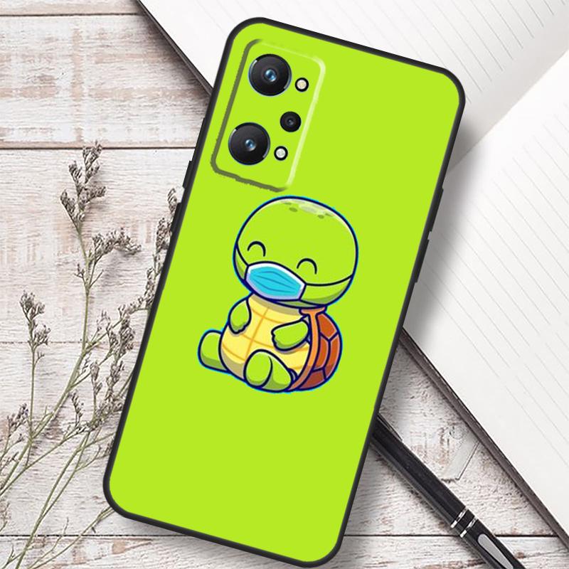 Cartoon Sea Turtle Tortoise For Realme C75 C67 C61 C55 C53 C51 C21Y C25S GT 7 5 6 Pro GT 6T 10 11 12 13 14 Pro Plus Case