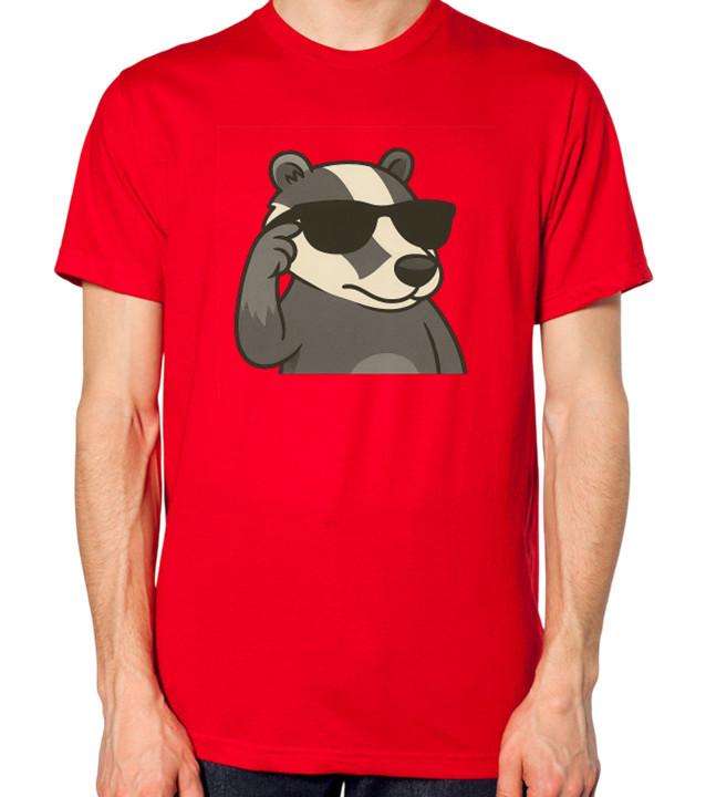 

Cool Badger Wearing Sunglasses Unisex T-Shirt 2XL