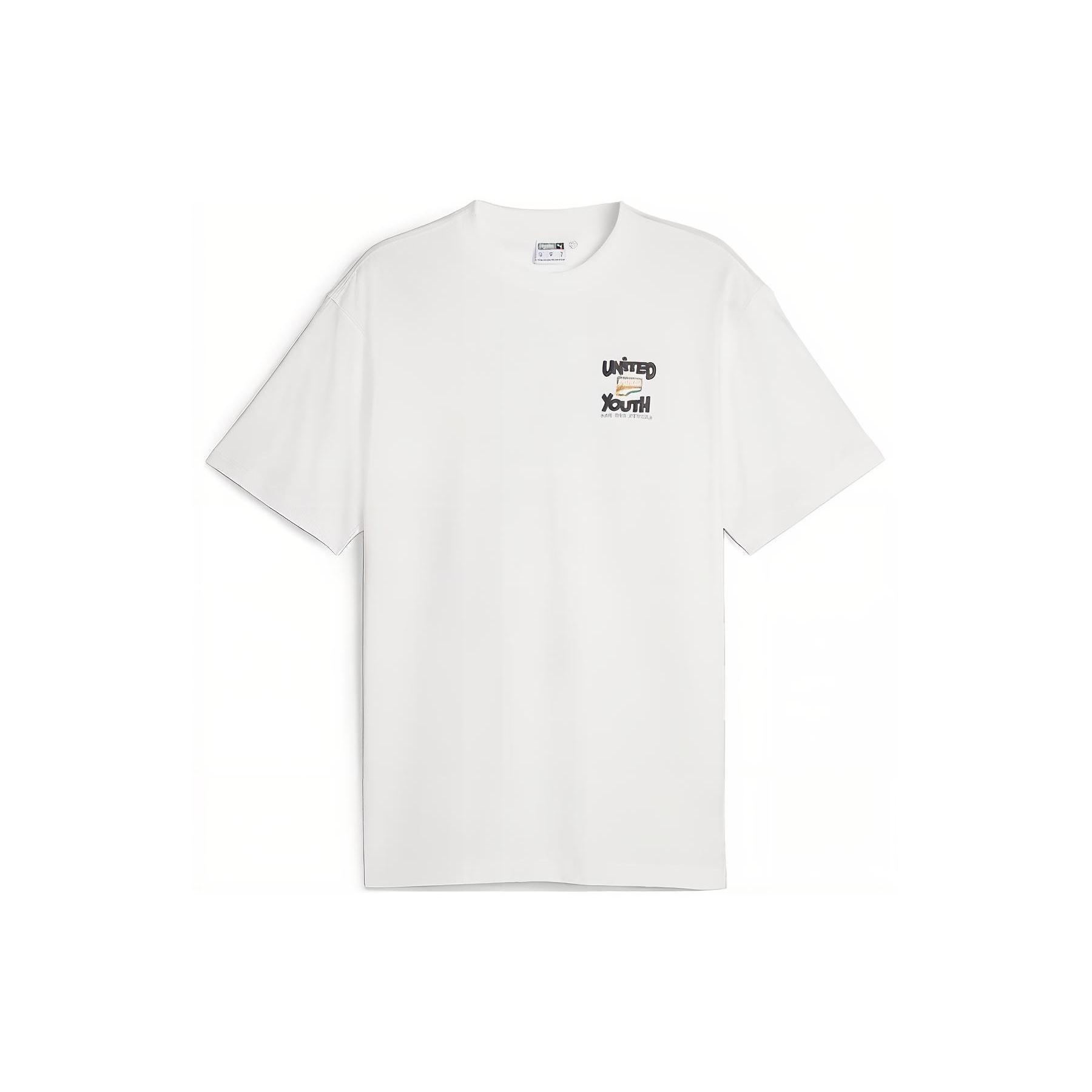 PUMA Downtown Graphic T-shirt  White  Men s 626097-52 M