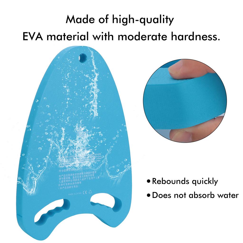 Swimming Floating Board Pool Training Safe Kickboard with Handle for Kids and AdultsBlue