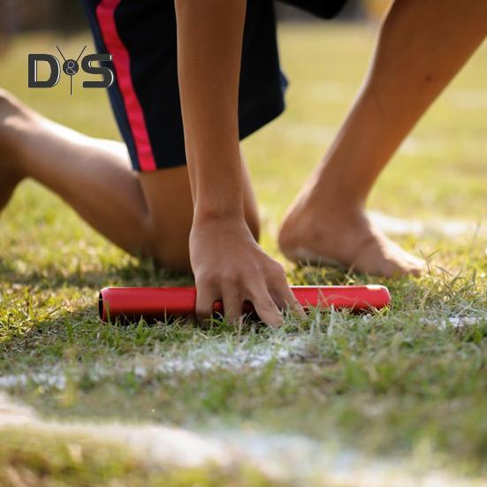 5 Pcs Aluminum Track Field Relay Batons Field Race Batons Running Race Team Equipment for Students Athletes Office Outdoor Sports Practice