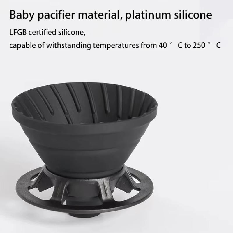 Outdoor Camping Kaffeebrühset, tragbare Silikonfilterbecher-Kombination