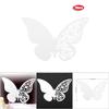 20pcs   Shape Wedding Hollow Name Place Cards For Wine Glass Table Decoration(White)
