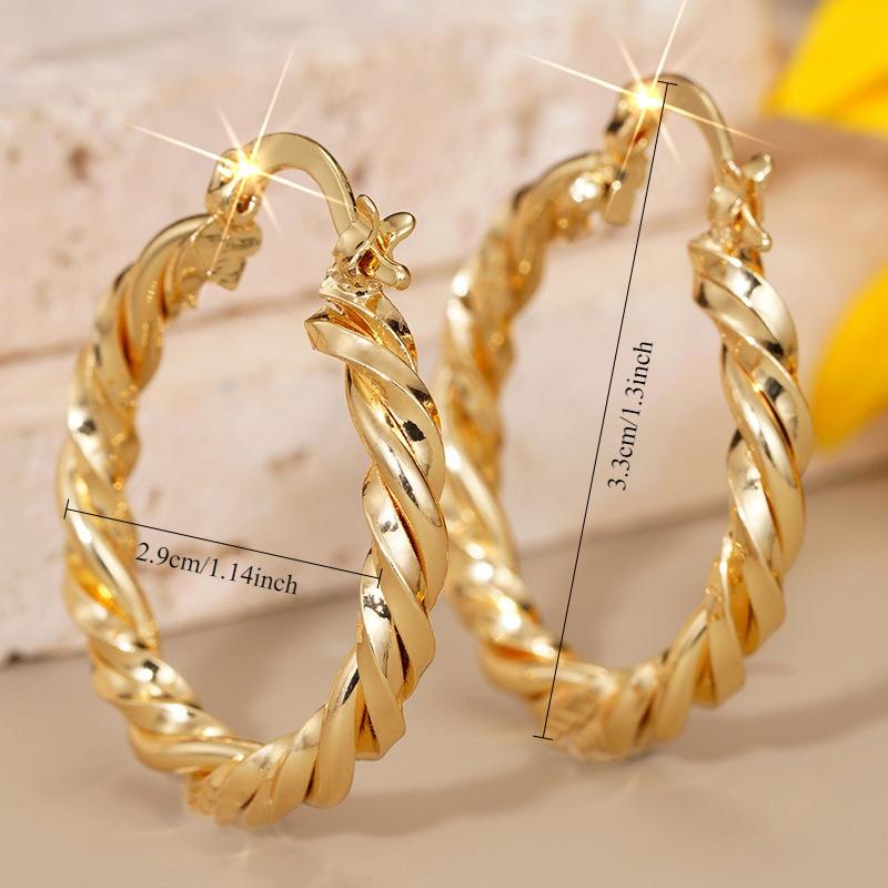 1 Pair, Stylish, High-end, Stylish Threaded Earrings
