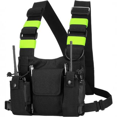 Ham Radio Hip Hop Fronttaske Håndledstaske Hylster Vest Mænd Taktisk Brystrig Taske til Wouxun Baofeng UV-5R UV-82 bf-888S