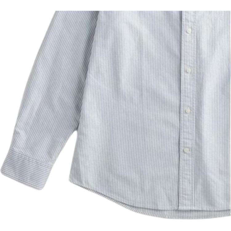 Tommy Hilfiger Striped Brand Logo Button Long Sleeve Shirt Men shirts MW41249000-0CE