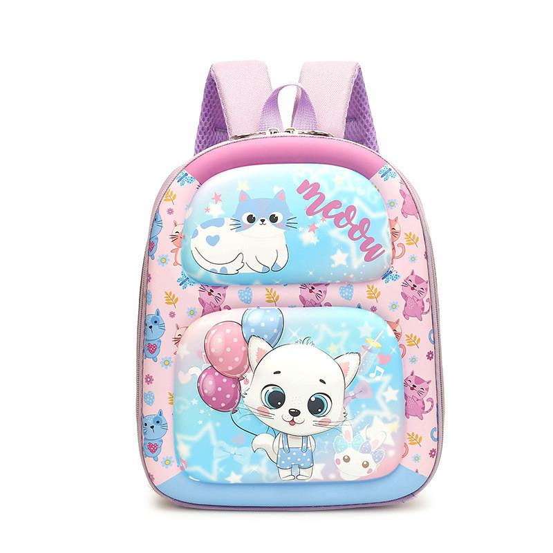 New Cartoon 3d Children's Backpack Adorable Hard Shell Eva Lightweight For Kids