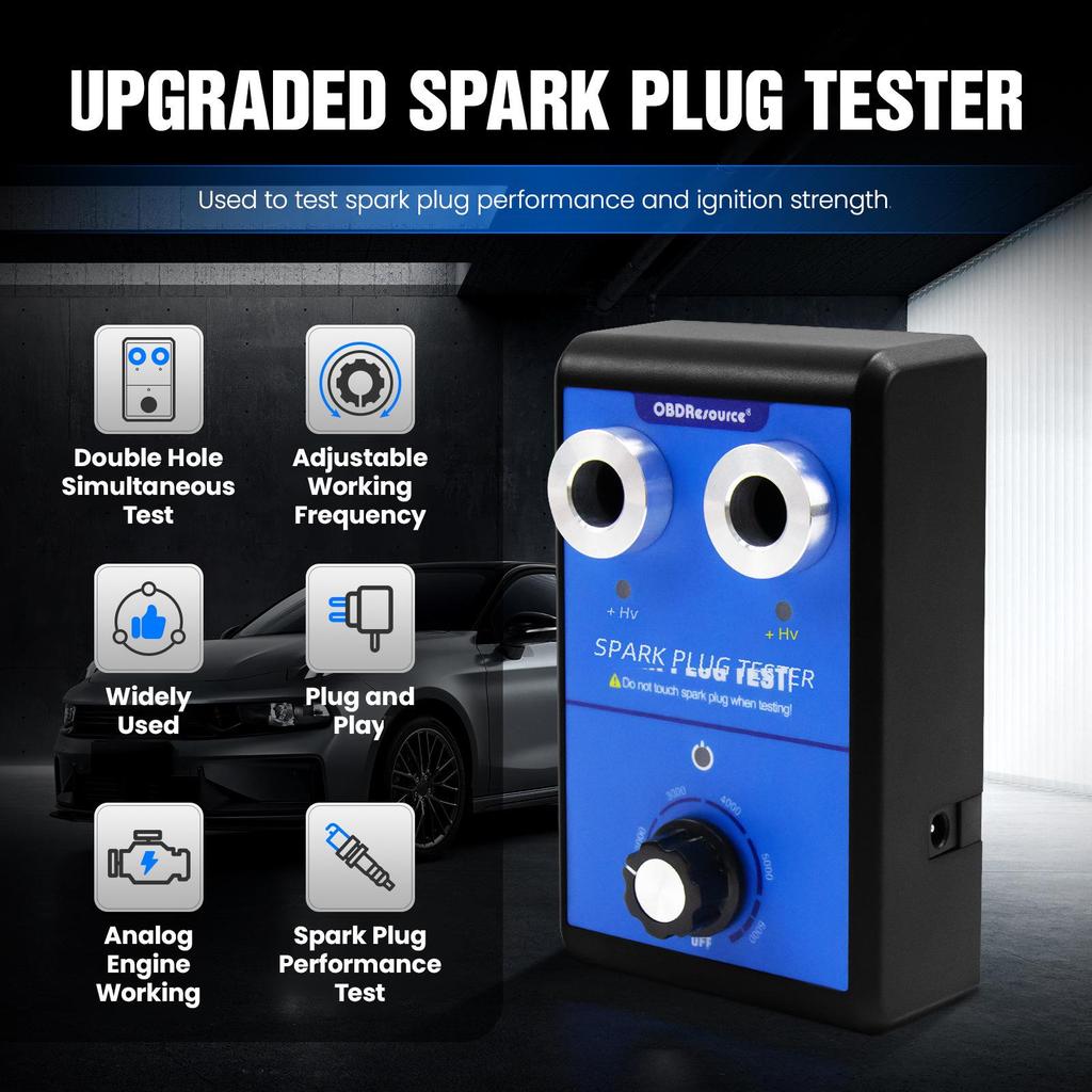 ST100 Adjustable Dual Hole High Voltage Spark Plug Ignition Tester