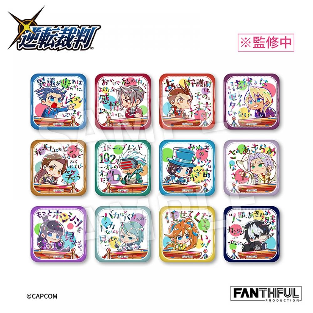 

Gyakuten Saiban Ace Attorney Ace Attorney Series Fp010pwaa2024 Can Badge 1box 12pcs