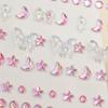 Sparkling Acrylic Rhinestone Face Stickers 1pc, Butterfly & Floral Designs for Parties, Stage Performances & Festivals