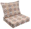 Vargottam Printed Outdoor Deep  Seat  Patio  Cushions Set 2pcs Seat Set All Weather Replacement